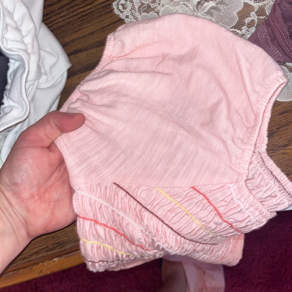 Girls Pink Ruffled Jumpsuit - Picture 5 of 5